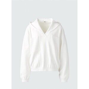 UNIQLO :C White Relaxed Hooded Sweater XS